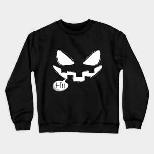 Black White Creepy Halloween Crewneck Sweatshirt